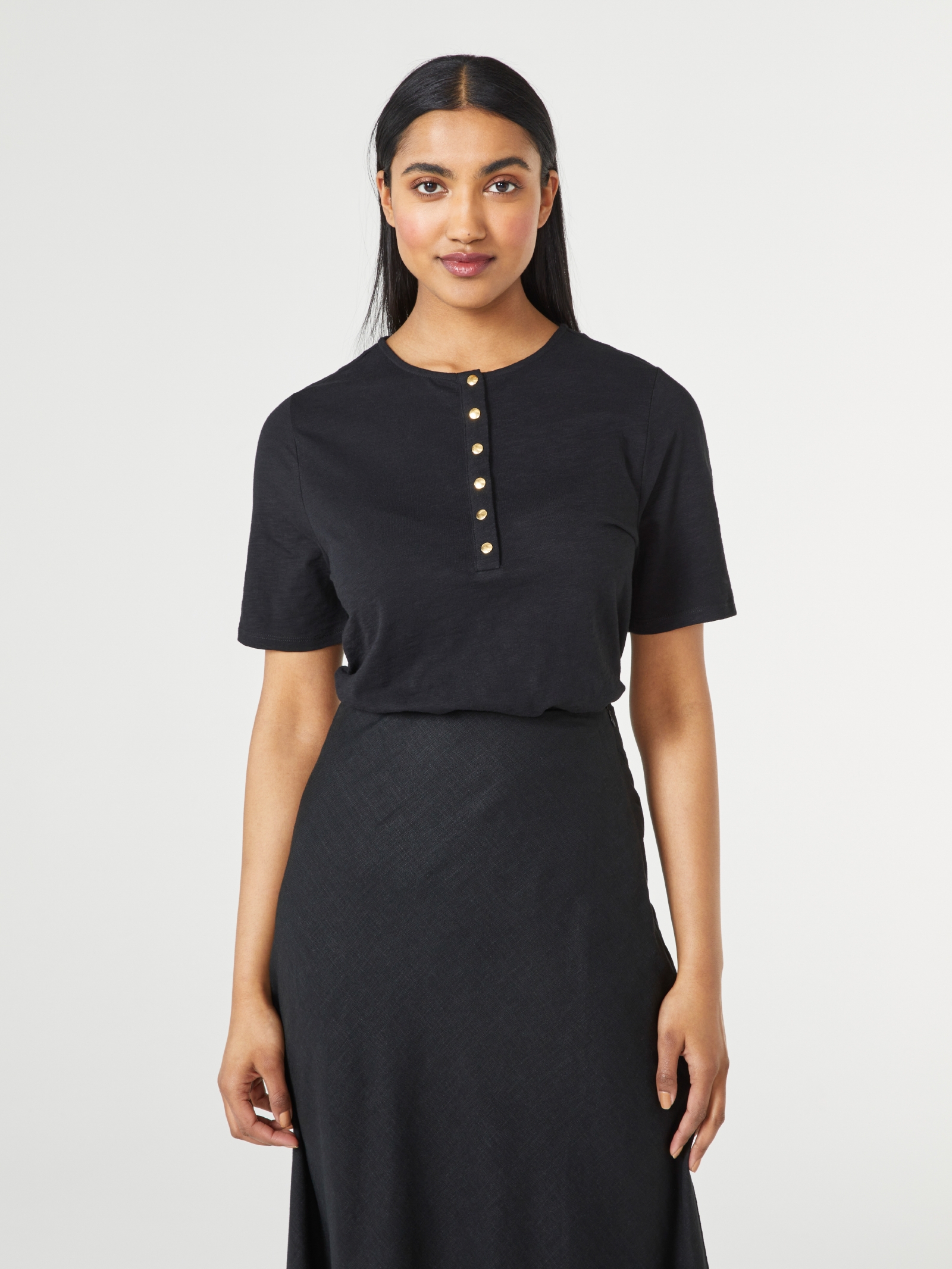 Soho Press Stud Jersey Top