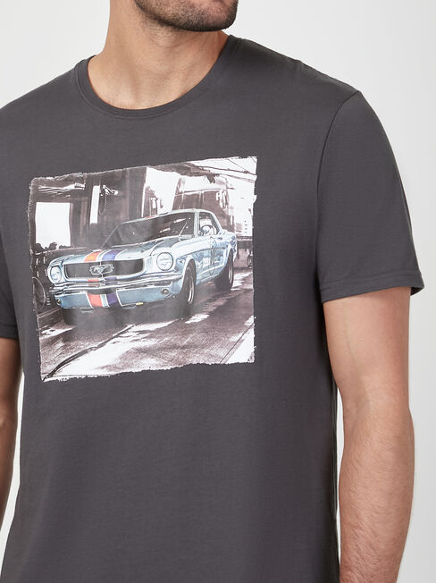 SS Ford Mustang Print Crew Tee