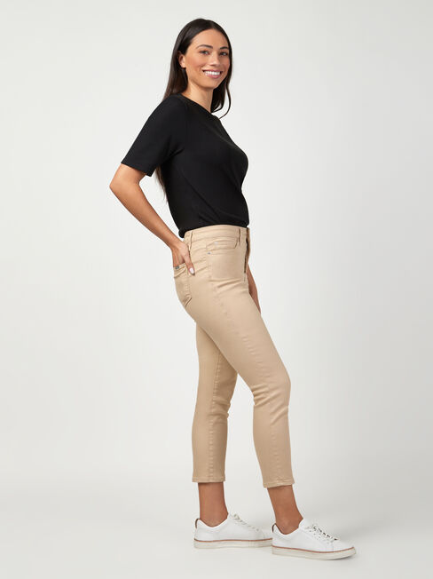 Kara Mid Waisted Skinny Capri