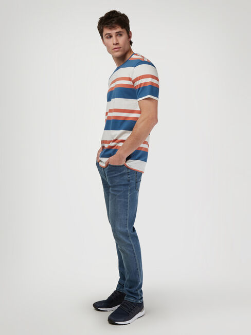 SS Paxton Stripe Crew Tee