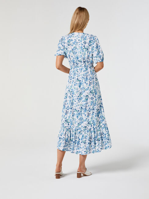 Lila Wrap Front Midi Dress