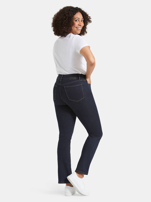 Tummy Trimmer Slim Straight Jeans Absolute Indigo
