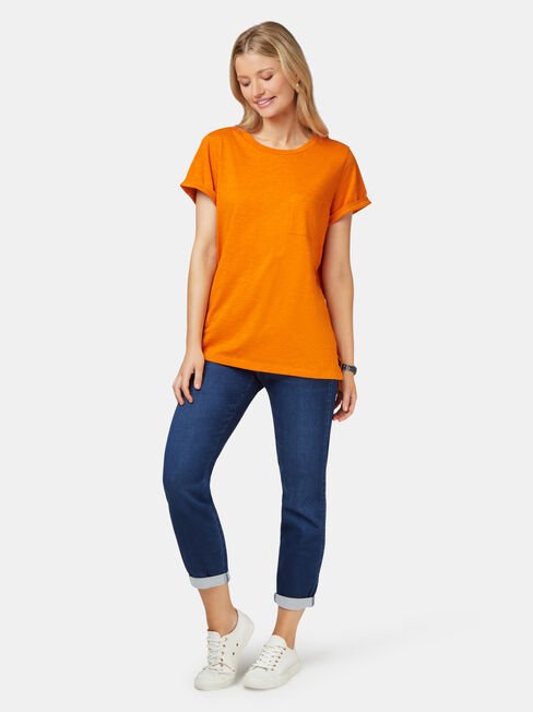 Relaxed Pocket Slub Tee