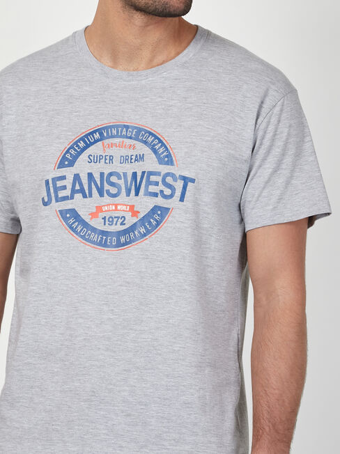 SS Jeanswest Logo Print Crew Tee