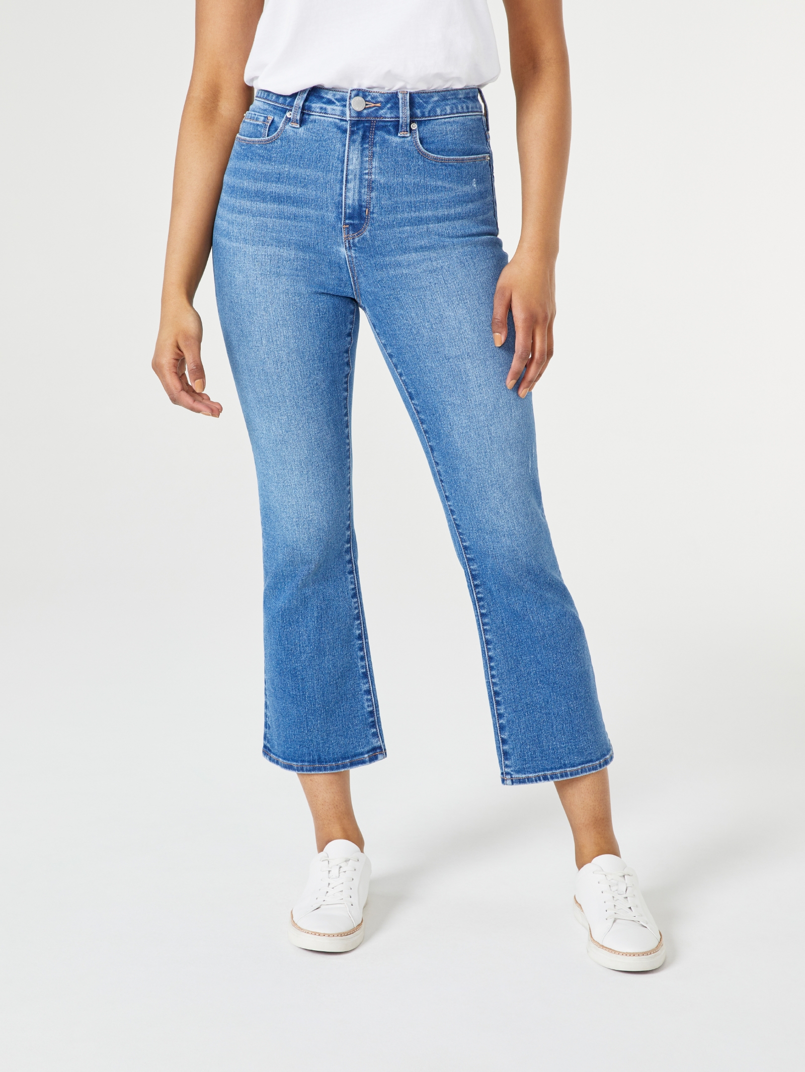 Rita High Waisted Crop Boot Jeans
