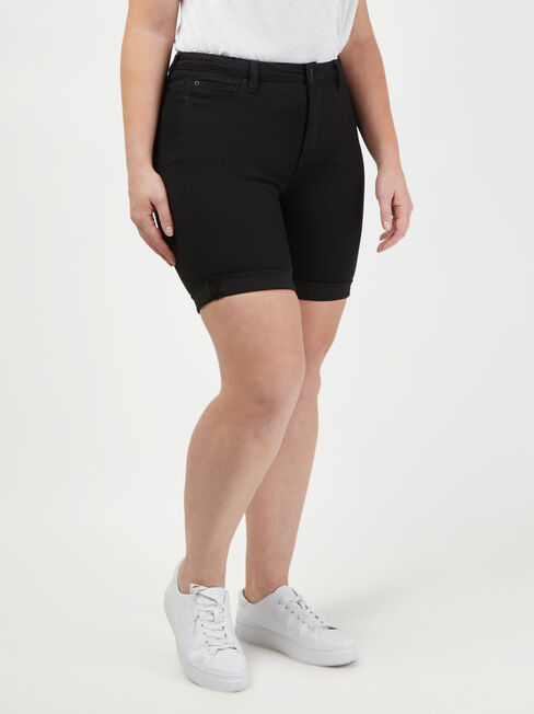 Sophia Curve Embracer Bermuda Short Black