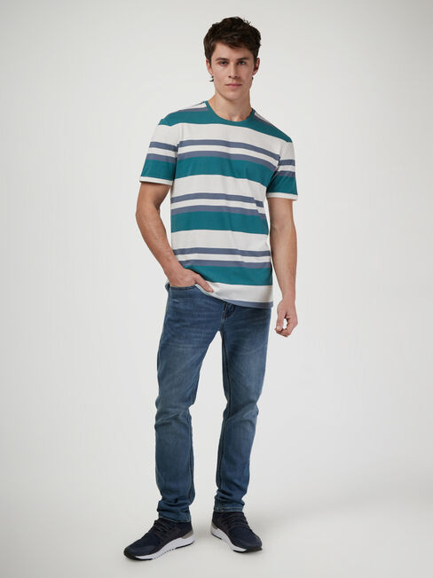SS Paxton Stripe Crew Tee