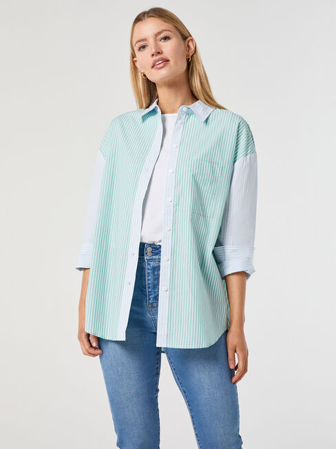 Fern Cotton Stripe Shirt