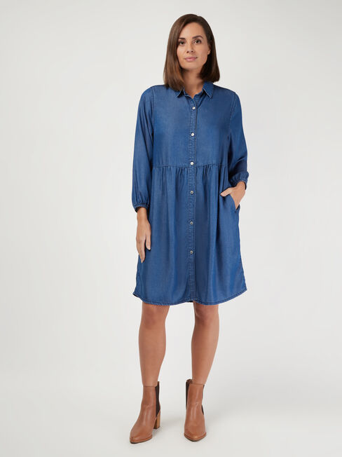 Ella Denim Shirt Dress