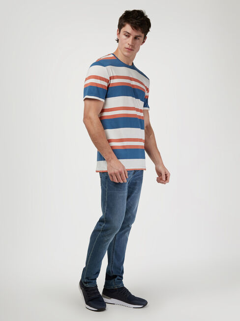 SS Paxton Stripe Crew Tee