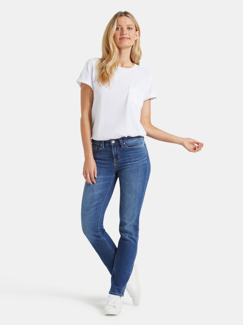Slim Straight Jeans Lake Blue