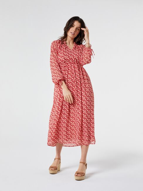 Bexley Tie Neck Maxi Dress