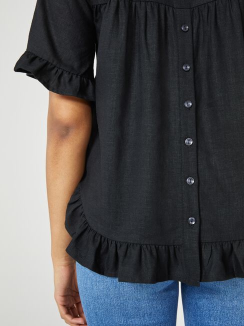 Ivy V-Neck Ruffle Top