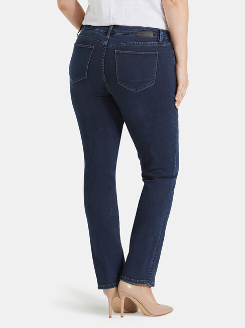 Curve Embracer Slim Straight Jeans Deep Sea Blue