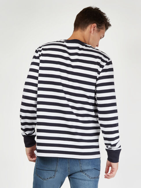 LS Wilton Stripe Crew Tee