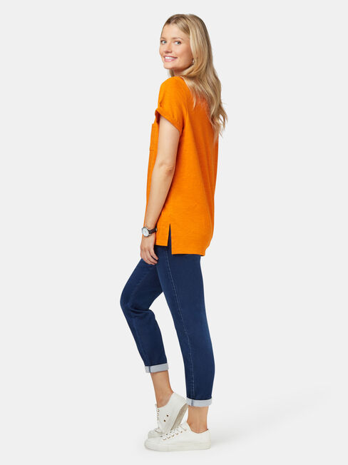 Relaxed Pocket Slub Tee