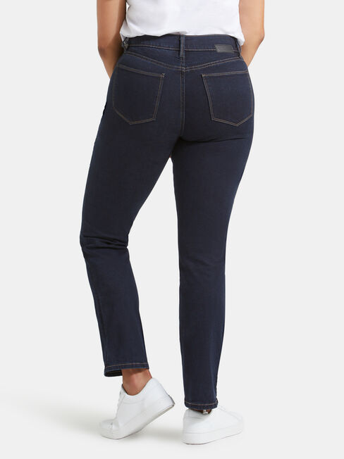 Tummy Trimmer Slim Straight Jeans Absolute Indigo