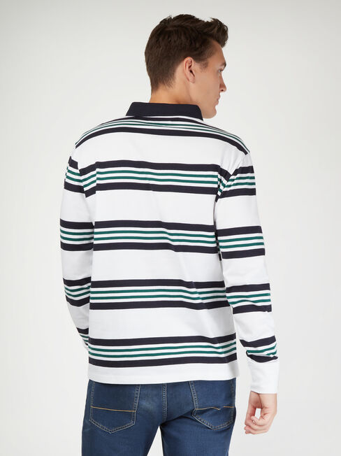 LS Travis Stripe Rugby Polo