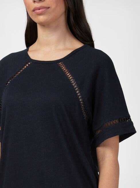 Sage Lace Insert Tee