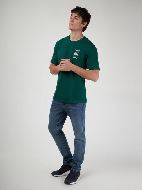 SS Derek Print Crew Tee