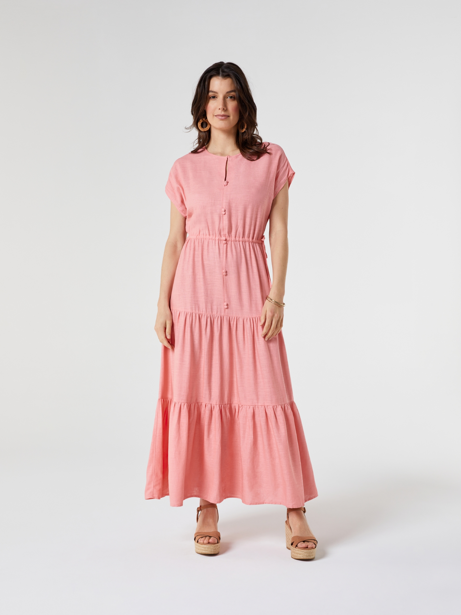 Avery Linen Midi Dress