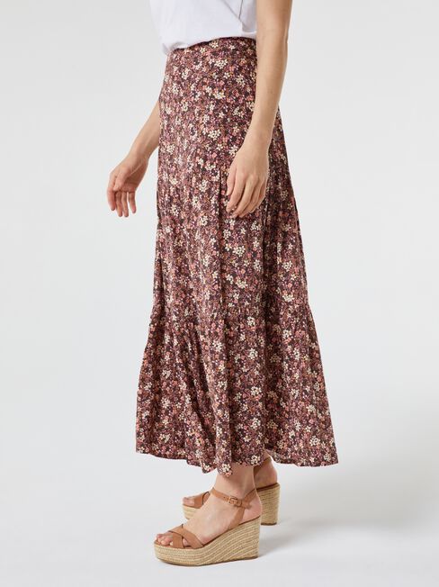 Birdie Tiered Maxi Skirt
