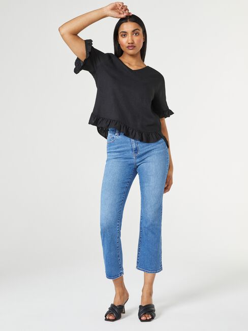 Ivy V-Neck Ruffle Top