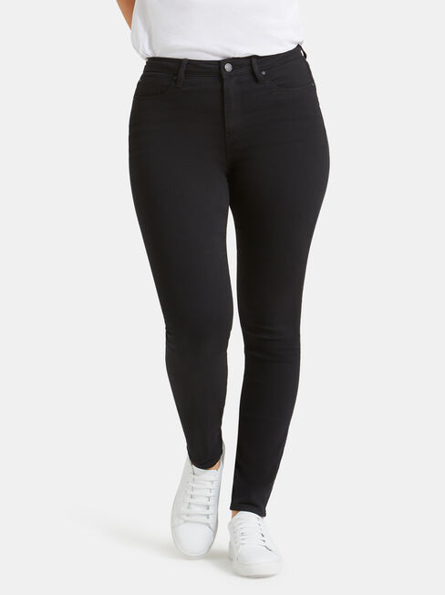 Curve Embracer Skinny Jeans Black Night