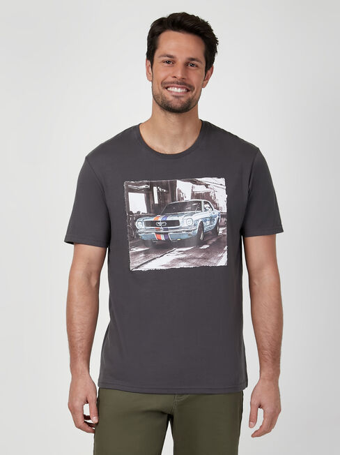 SS Ford Mustang Print Crew Tee