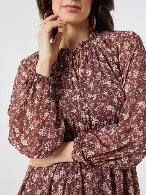 Bexley Tie Neck Maxi Dress