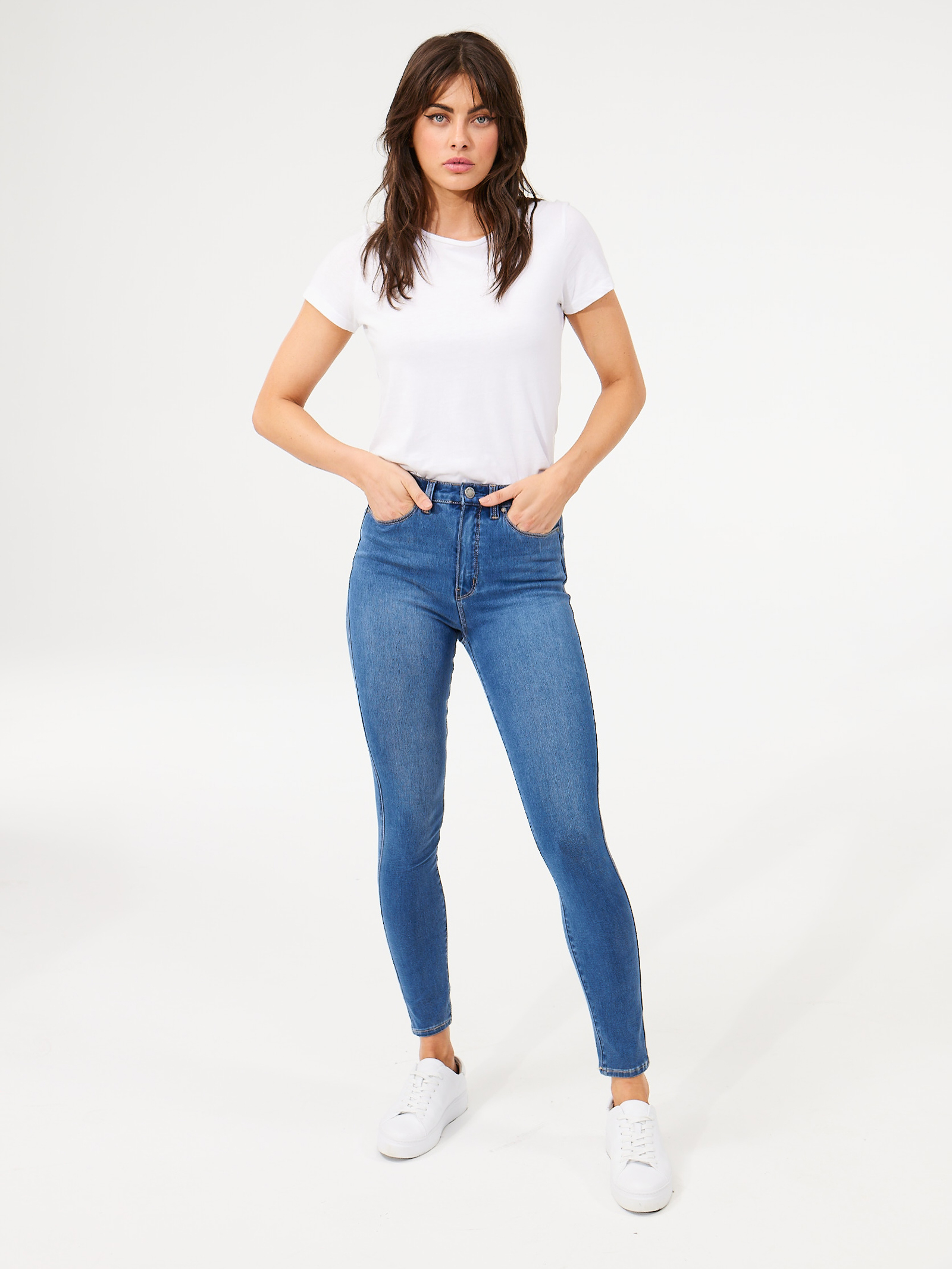 Freeform 360 Contour High Waisted Skinny 7/8 Jeans True Blue