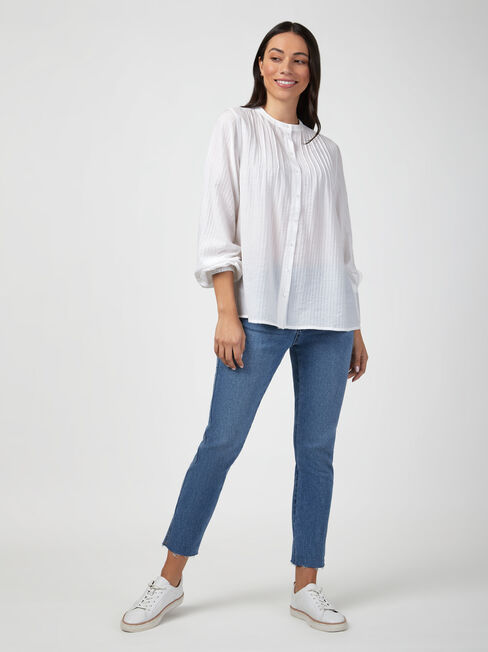 Jasmine Pintuck Front Top