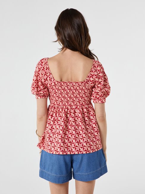 Chloe Shirred Bodice Top