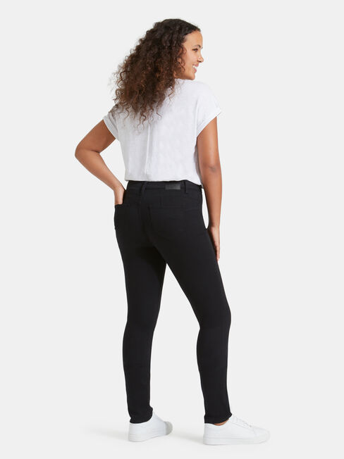 Butt Lifter Skinny Jeans Black Night