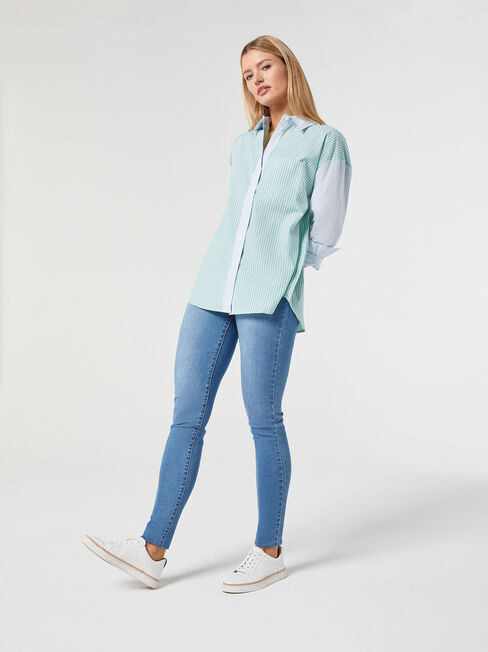 Fern Cotton Stripe Shirt