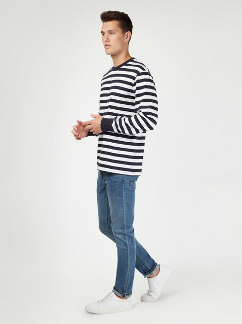 LS Wilton Stripe Crew Tee