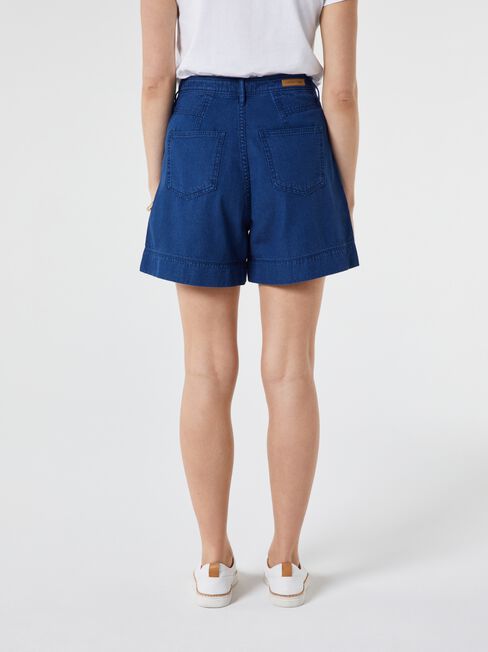 Yasmin Pleat Denim Short
