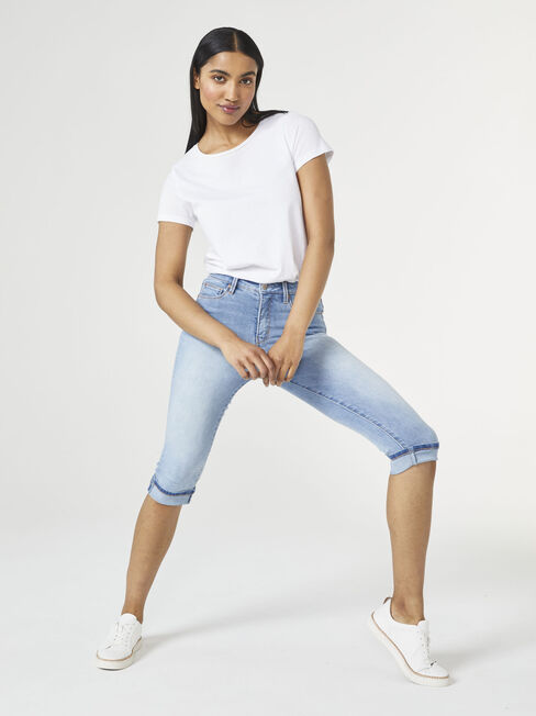 Mid Waisted Pedal Pusher