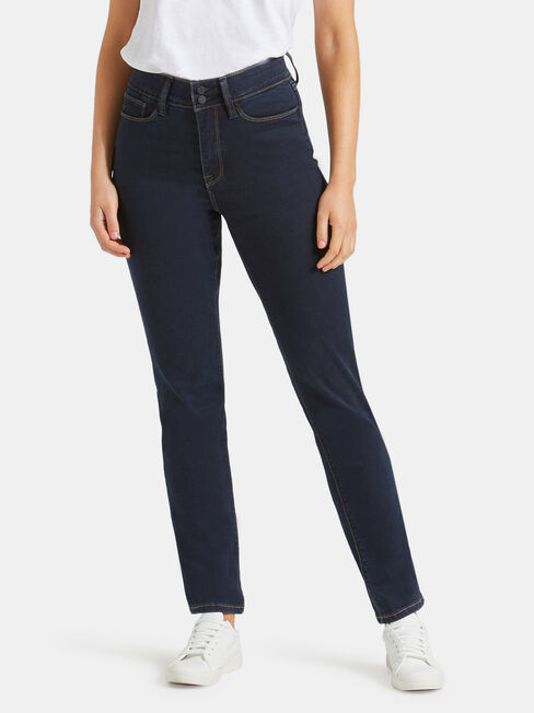 Tummy Trimmer Slim Straight Jeans Absolute Indigo