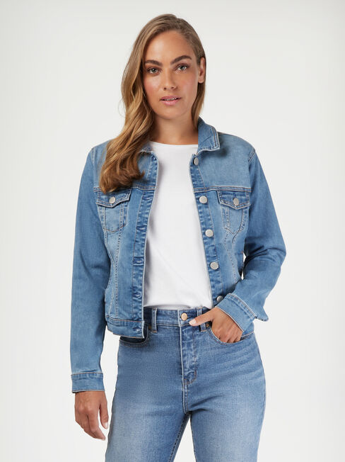 Classic Stretch Denim Jacket