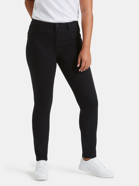 Butt Lifter Skinny Jeans Black Night