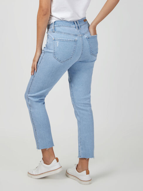 Izzy Mid Waisted Slim Crop Jeans