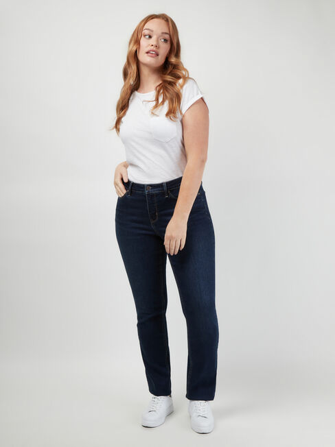 Curve Embracer Slim Straight Jeans