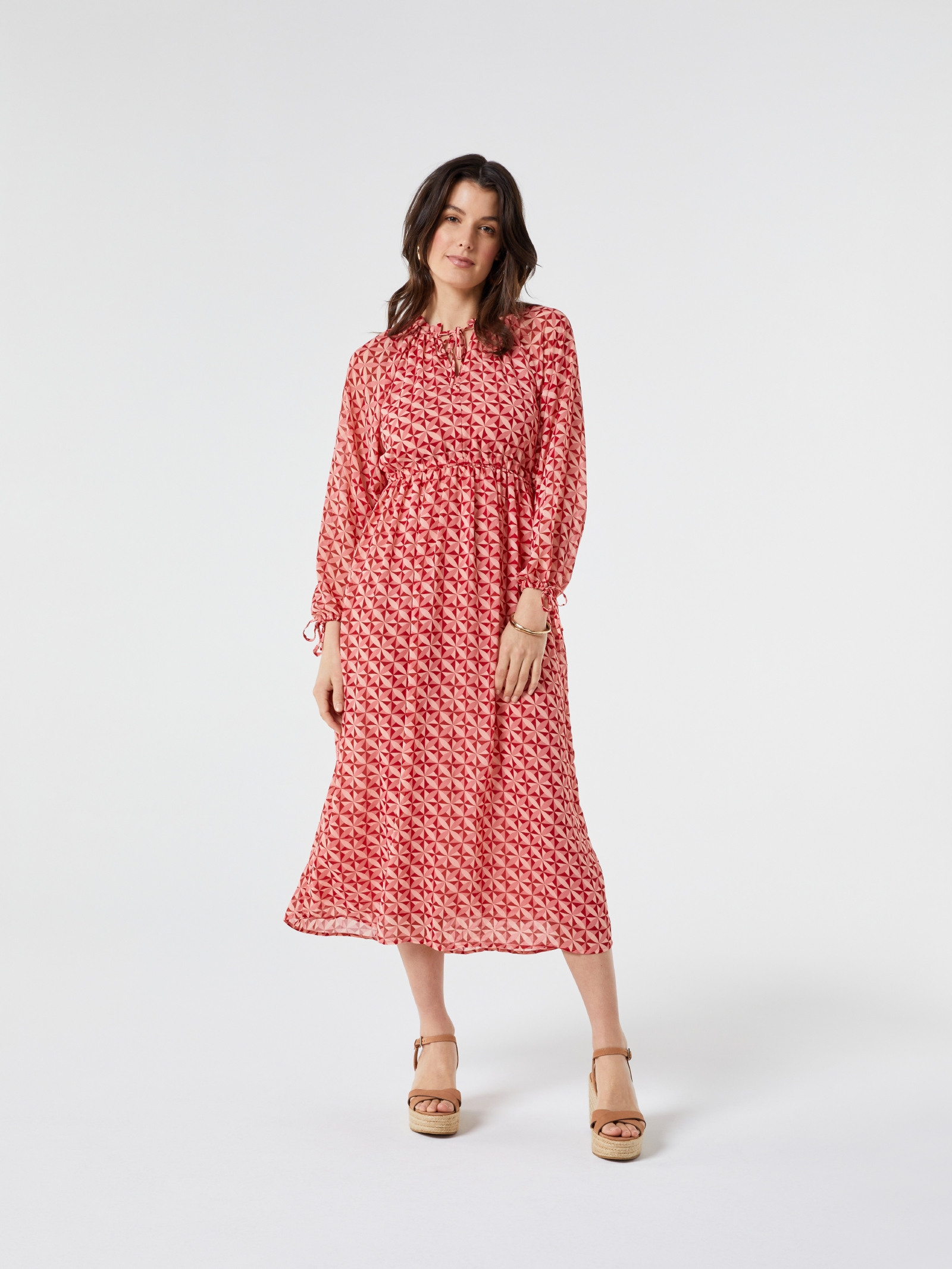 Bexley Tie Neck Maxi Dress