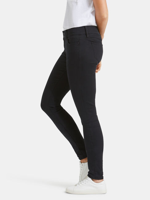 Hip Hugger Skinny Jeans Black Night