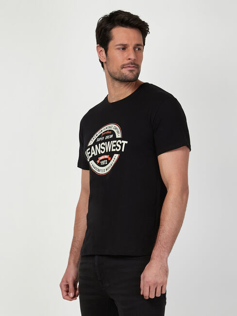 SS Jeanswest Logo Print Crew Tee