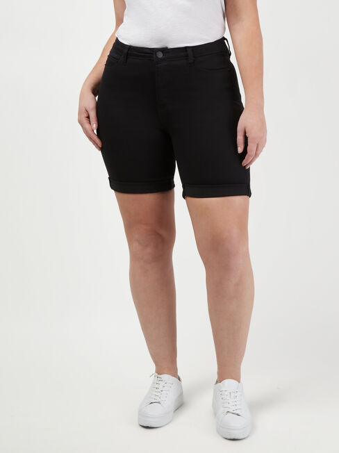 Sophia Curve Embracer Bermuda Short Black