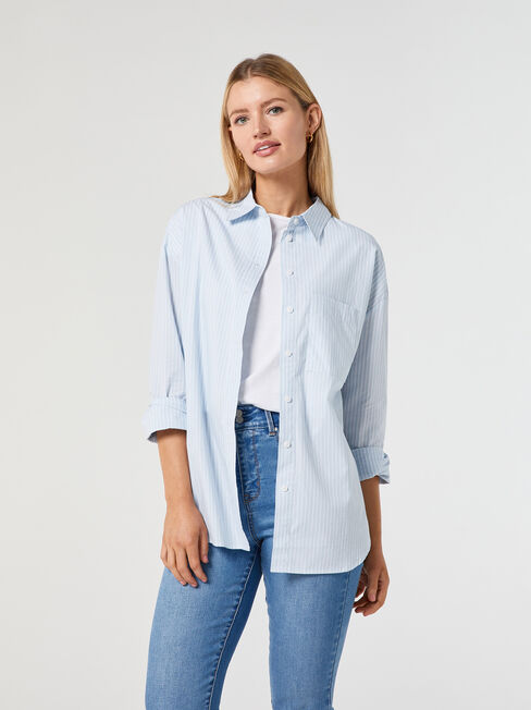 Fern Cotton Stripe Shirt