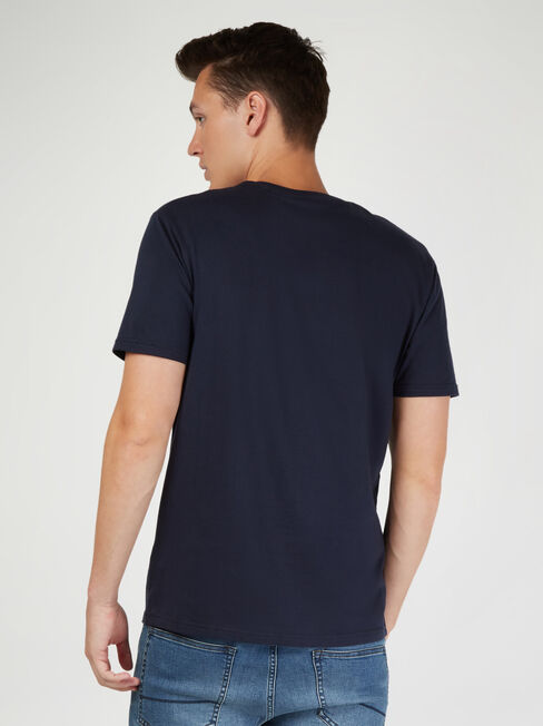 SS VW Beach Print Crew Tee