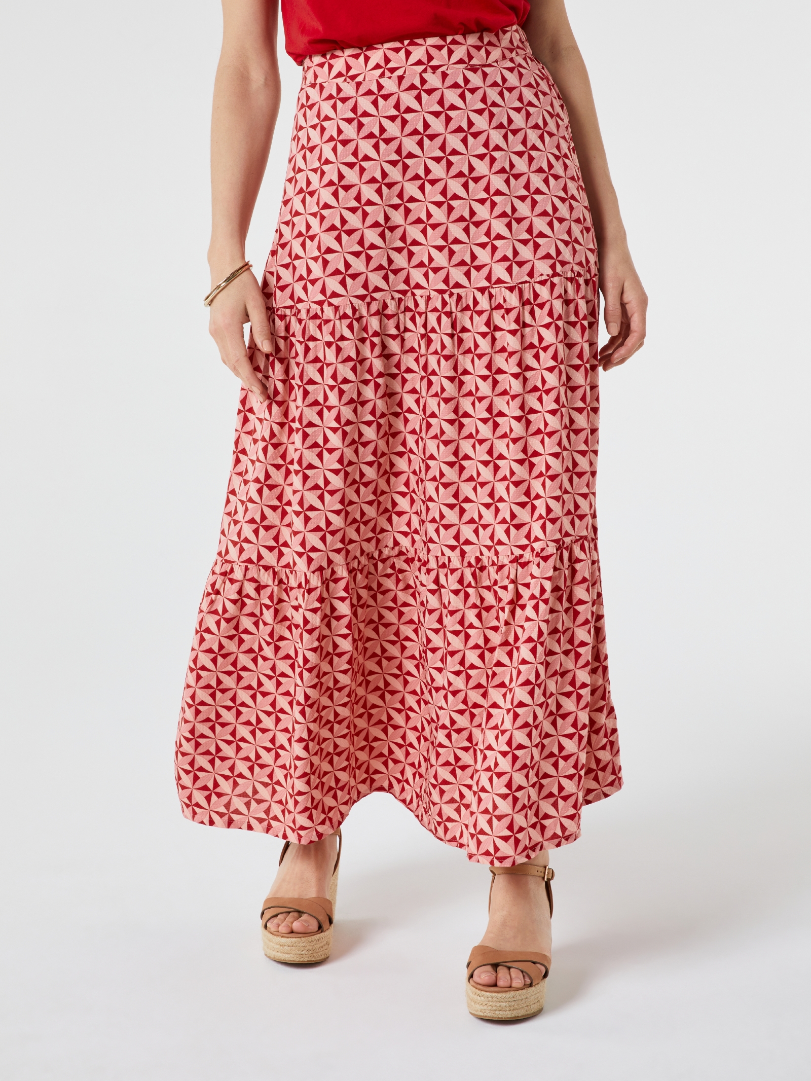 Birdie Tiered Maxi Skirt